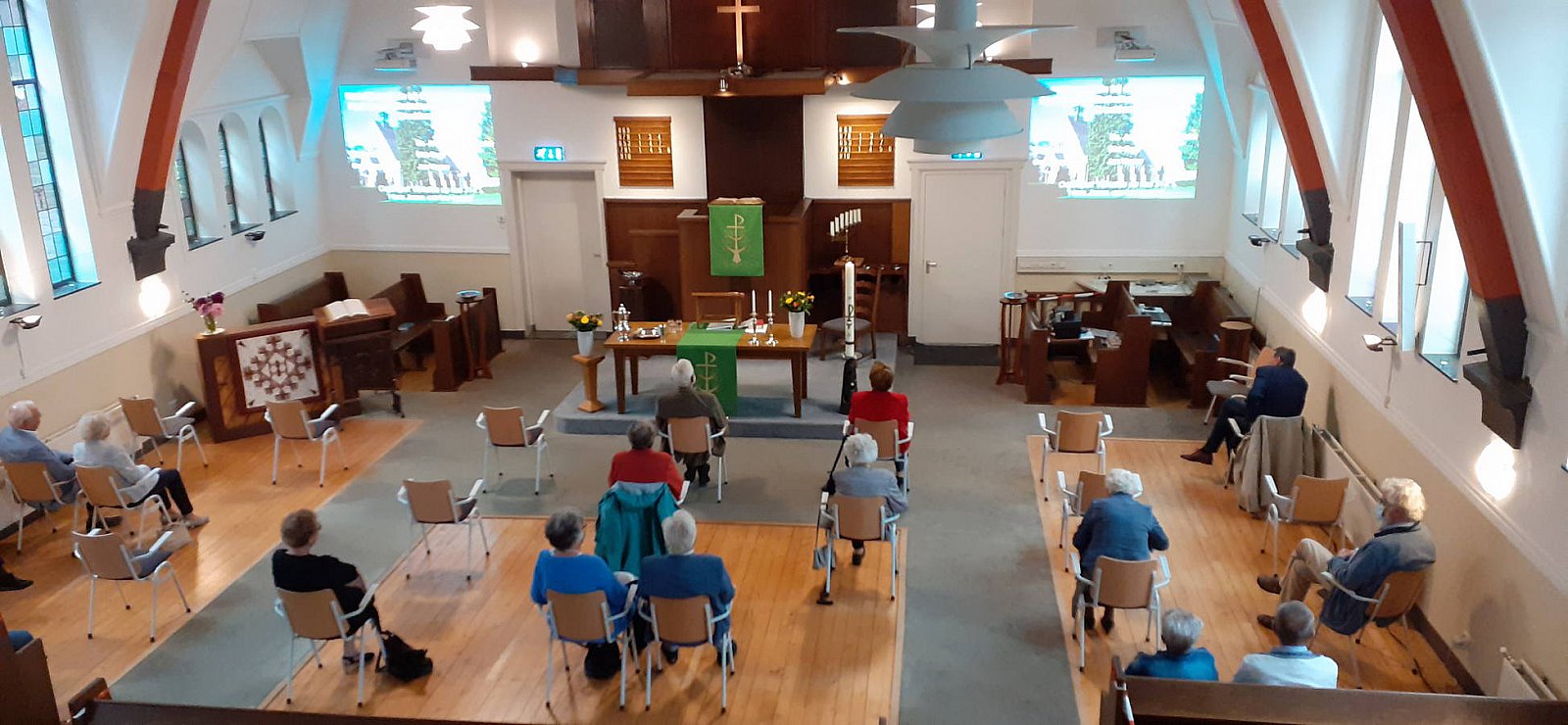 De eerste kerkdienst tijdens de corona 05-06-2020