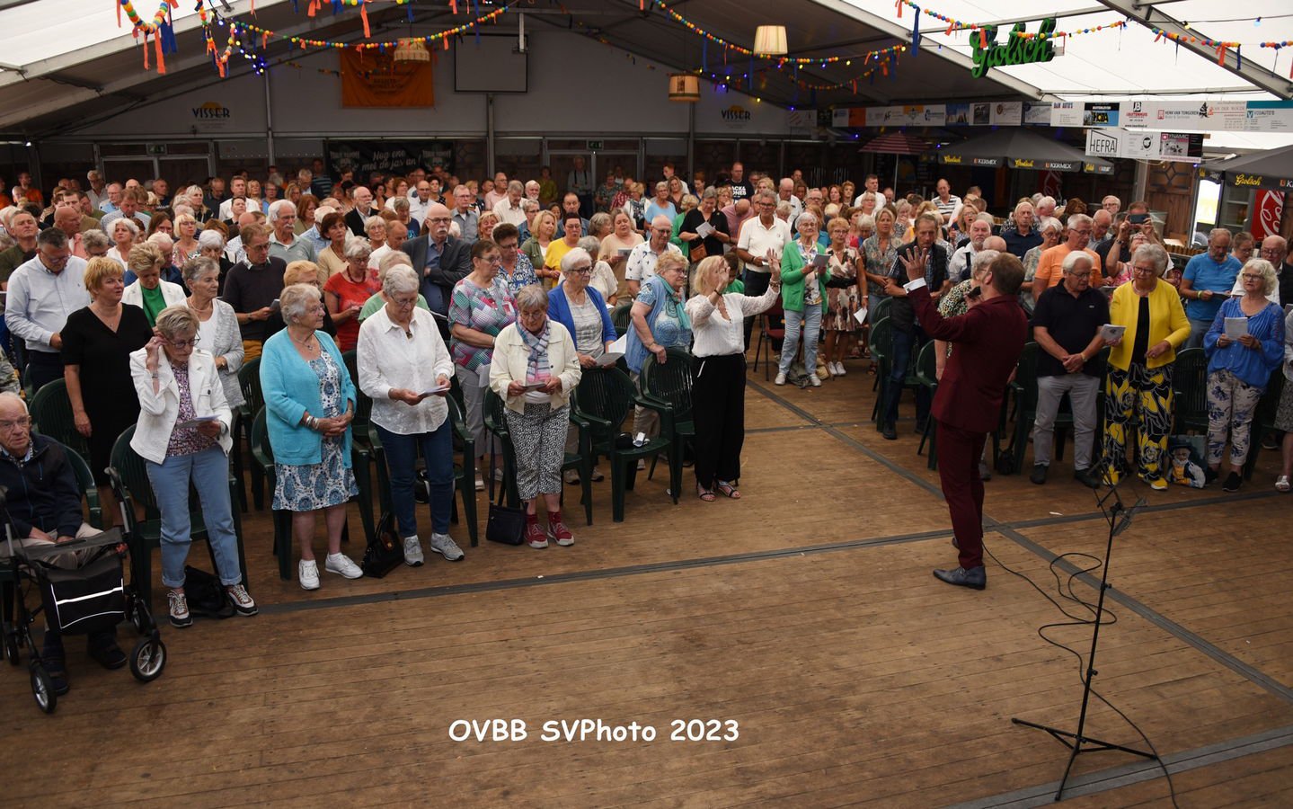 Kerkdienst in de feesttent met ds. Fred Omvlee 13-08-2023