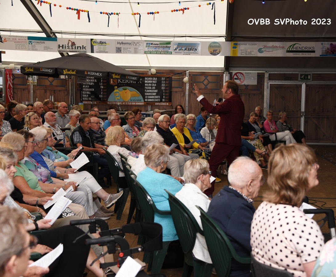 Kerkdienst in de feesttent met ds. Fred Omvlee 13-08-2023
